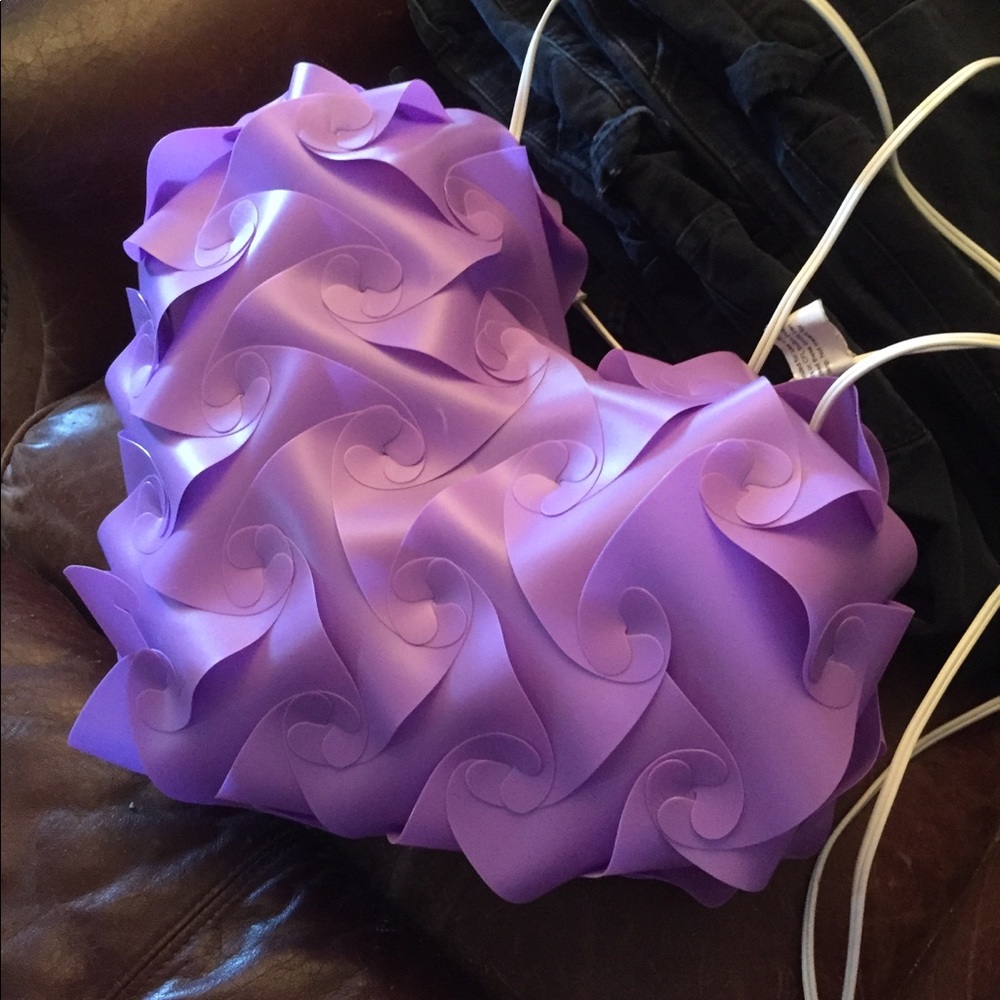 Purple light. Not leather belt.